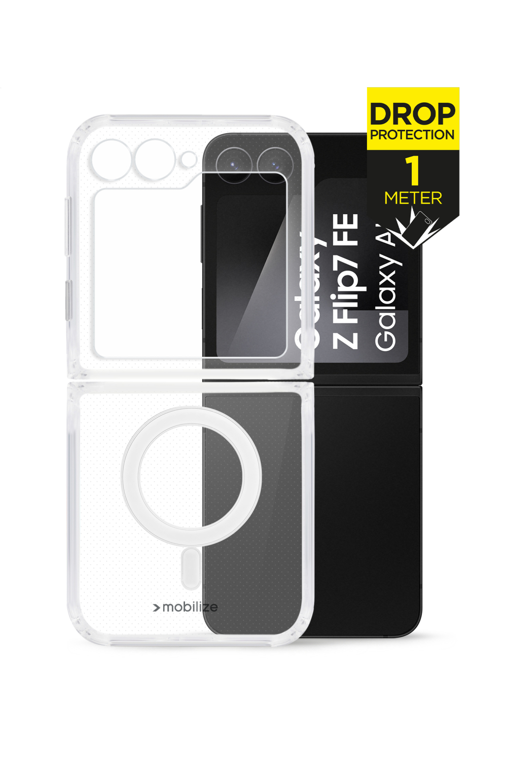 Mobilize Magsafe Compatible Naked Protection Case For Samsung Galaxy Z Flip7 Fe Clear