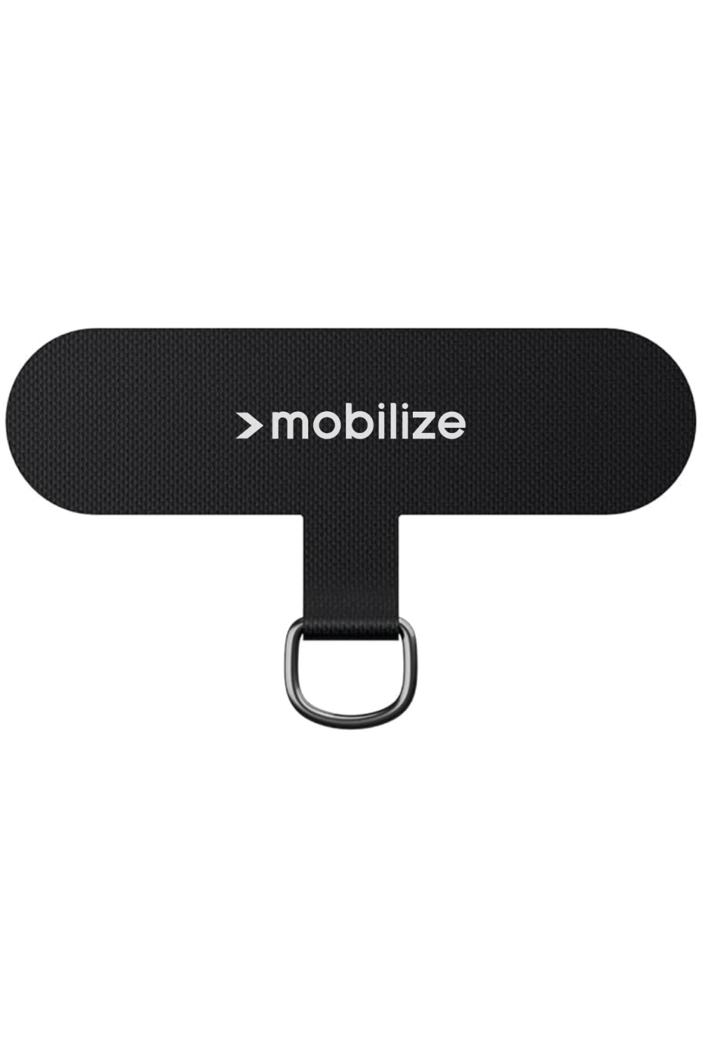 Mobilize Nylon Patch For Lanyard 5 Pieces - Black  (With Metal Ring)