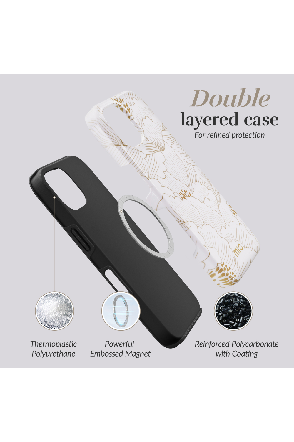 Mio By Mobilize Mio White Roses Magsafe Compatible For Iphone 17 Pro - Afbeelding 6