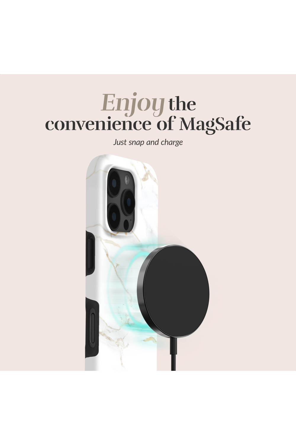 Mio By Mobilize Mio White Marble Magsafe Compatible For Iphone 17 Pro Max - Afbeelding 6