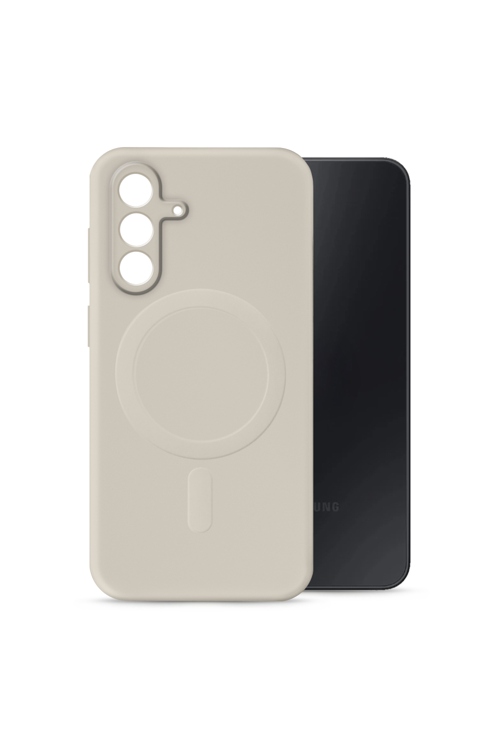 My Style Protective Flex Magsafe Compatible Case For Samsung Galaxy A17 (4G/5G)/A18 5G Antique White