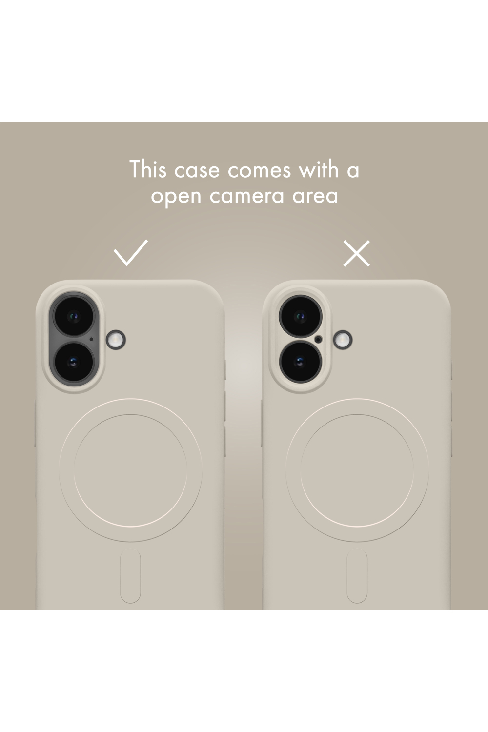 My Style Protective Flex Magsafe Compatible Case For Samsung Galaxy A17 (4G/5G)/A18 5G Antique White - Afbeelding 4