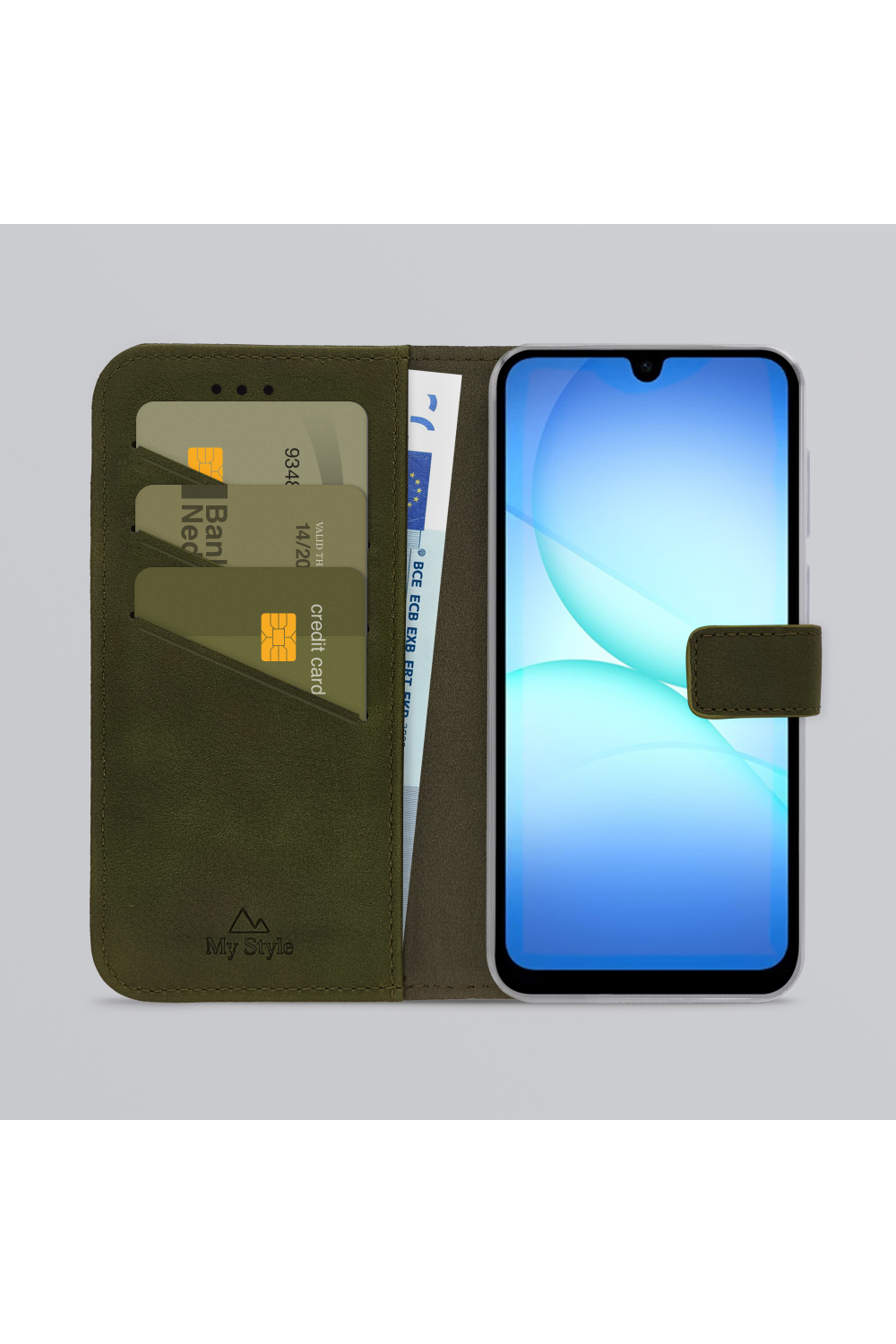 My Style Flex Wallet For Samsung Galaxy A26 5G/A17 (4G/5G)/A18 5G Forest Green - Afbeelding 2