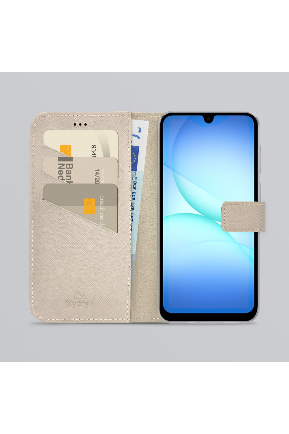 My Style Flex Wallet For Samsung Galaxy A26 5G/A17 (4G/5G)/A18 5G Warm Taupe - Afbeelding 2