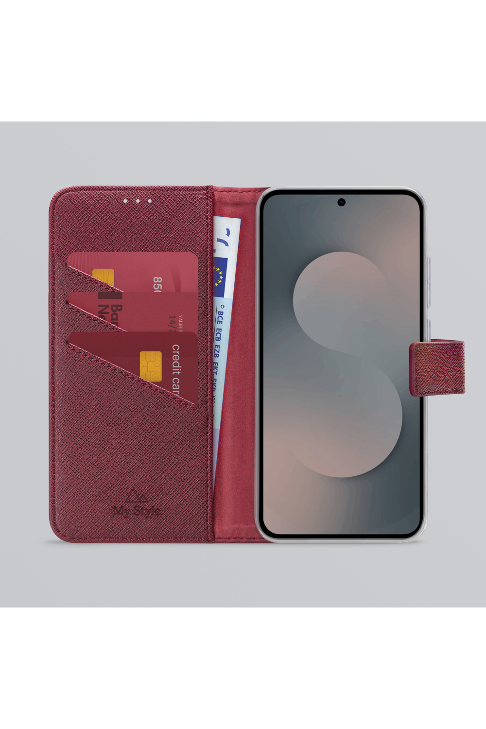 My Style Flex Wallet For Samsung Galaxy S25 Fe 5G Bordeaux - Afbeelding 2