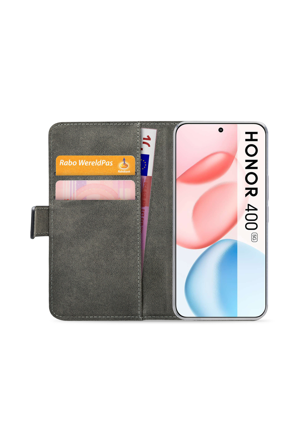 Mobilize Classic Gelly Wallet Book Case Honor 400 Black - Afbeelding 3