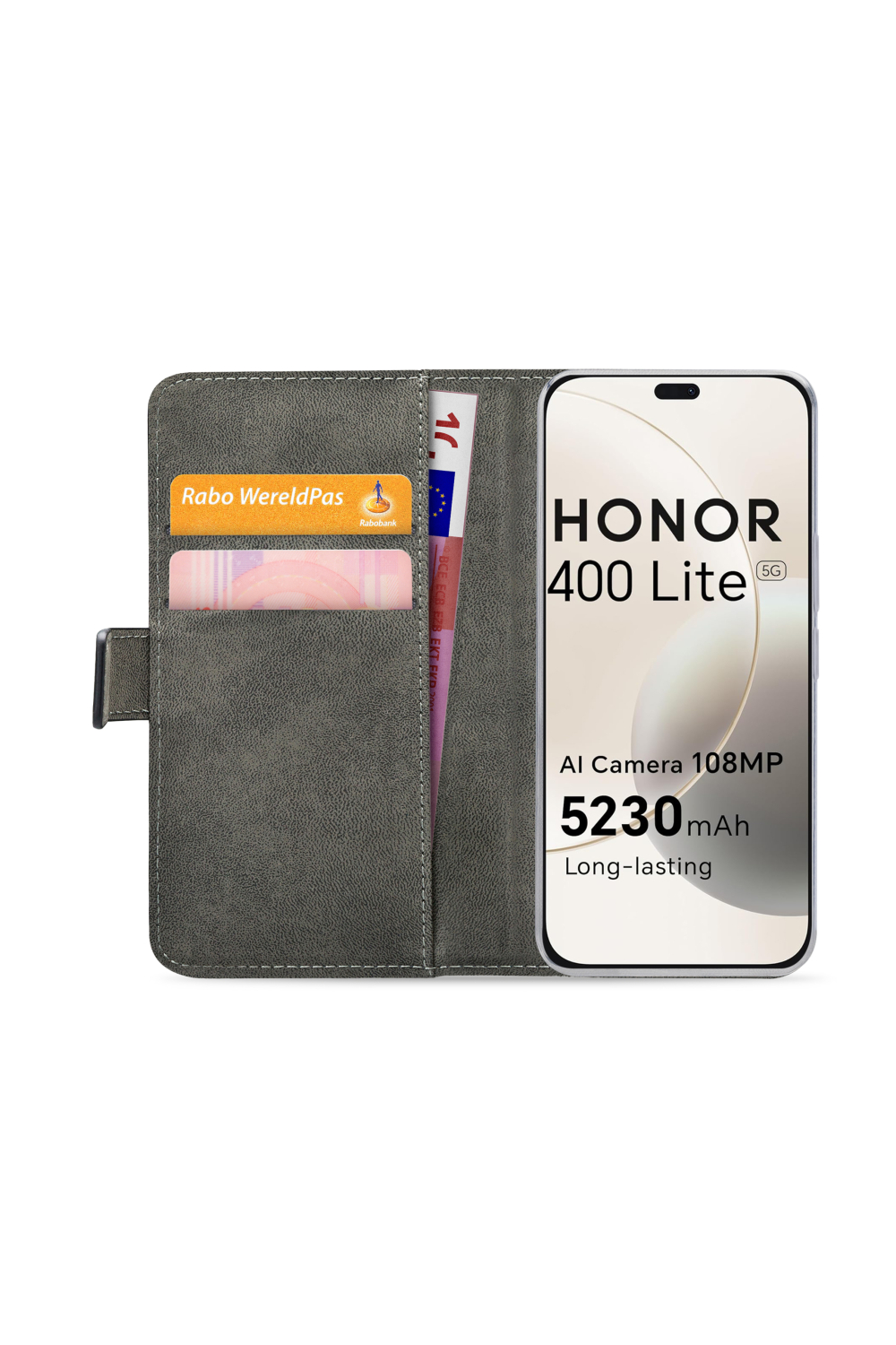 Mobilize Classic Gelly Wallet Book Case Honor 400 Lite Black - Afbeelding 3