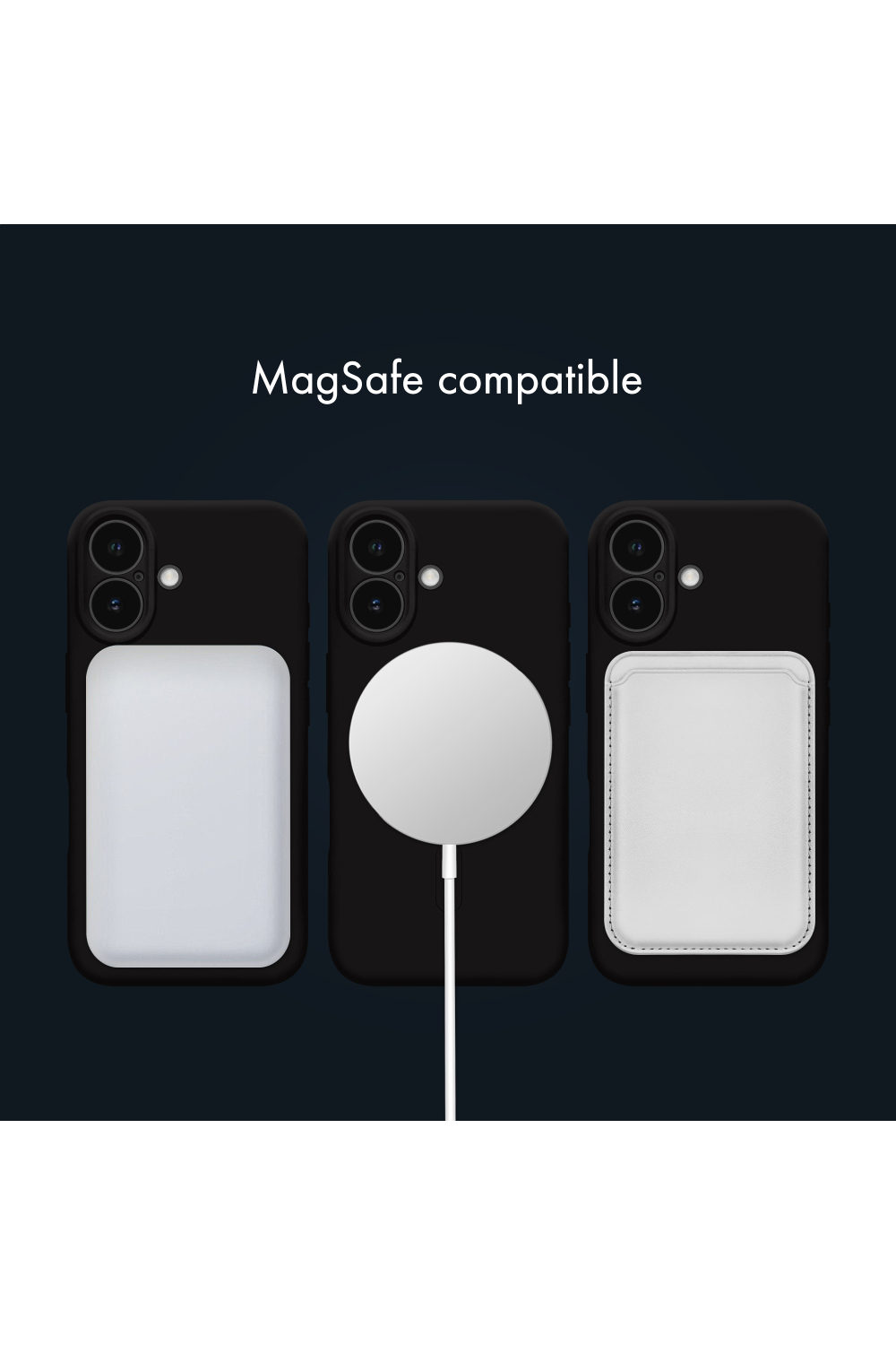 My Style Protective Flex Magsafe Compatible Case For Iphone 17 Black - Afbeelding 8