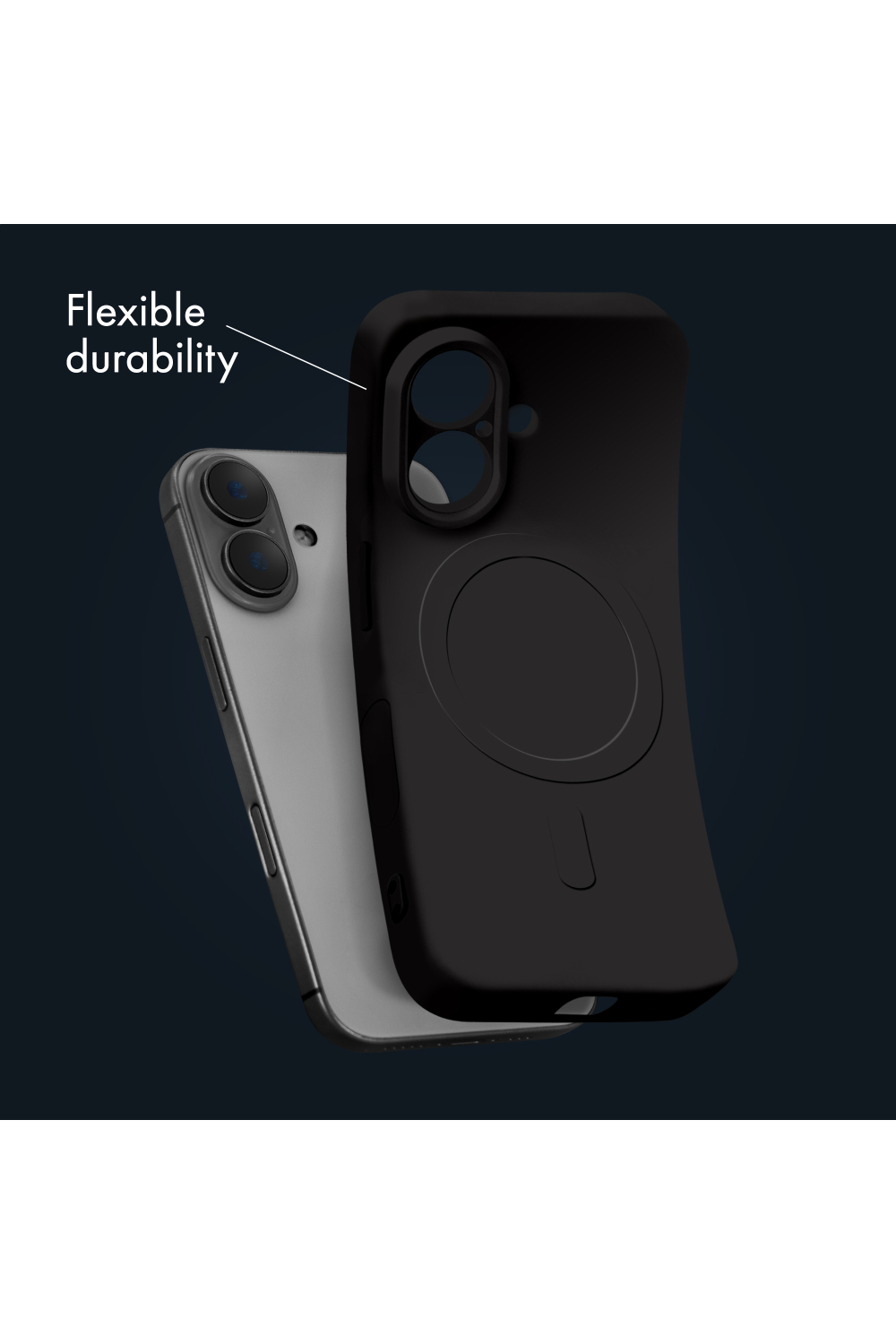 My Style Protective Flex Magsafe Compatible Case For Iphone 17 Pro Max Black - Afbeelding 3