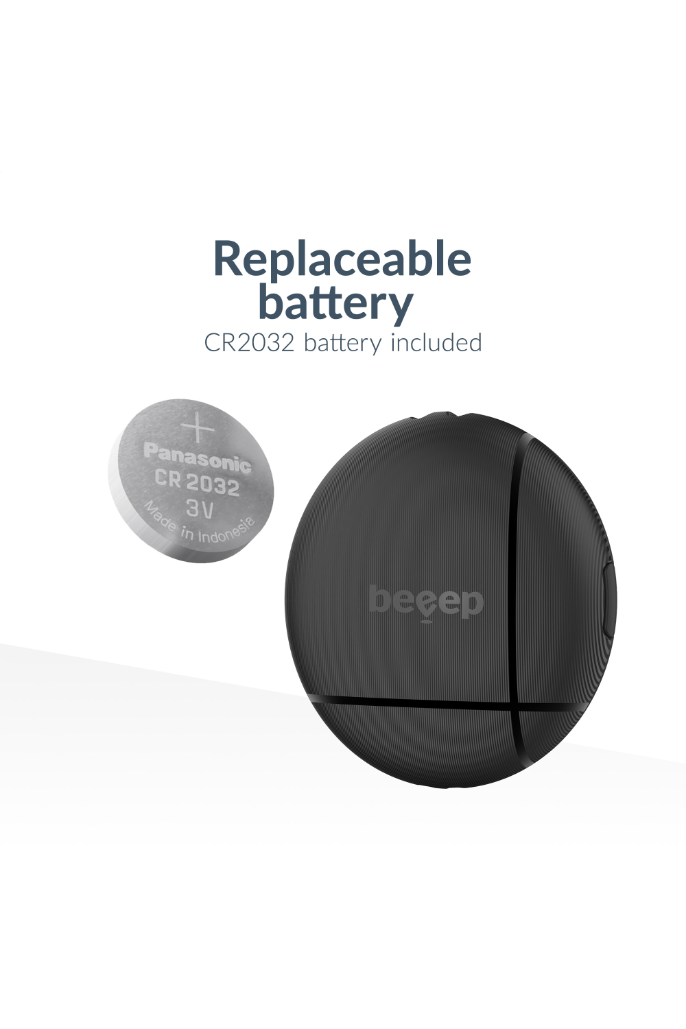 Beeep Onetag Apple Find My & Android Tracker Black & Keychain Black - 3 Pack - Afbeelding 8