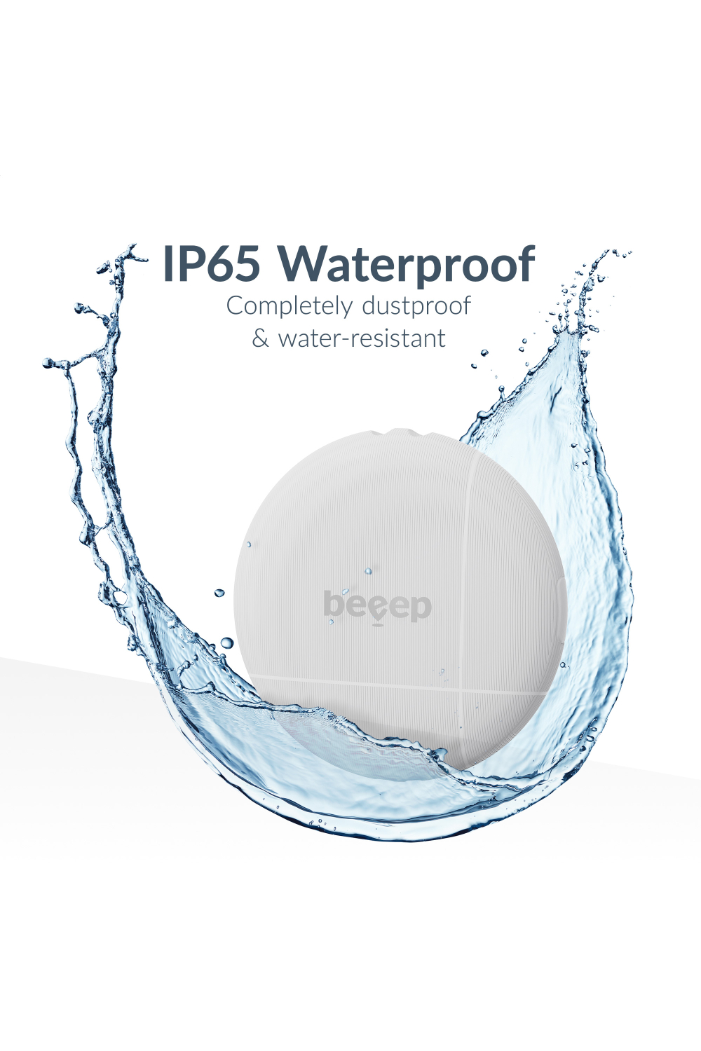 Beeep Onetag Apple Find My & Android Tracker White & Keychain White - 3 Pack - Afbeelding 6