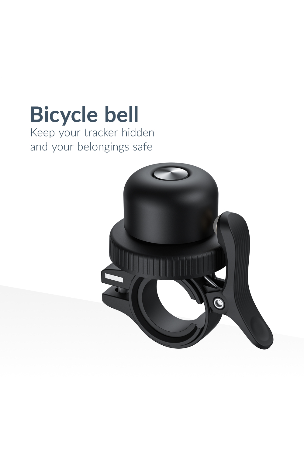 Beeep Onetag Apple Find My & Android Tracker Black & Bicycle Bell - Afbeelding 2