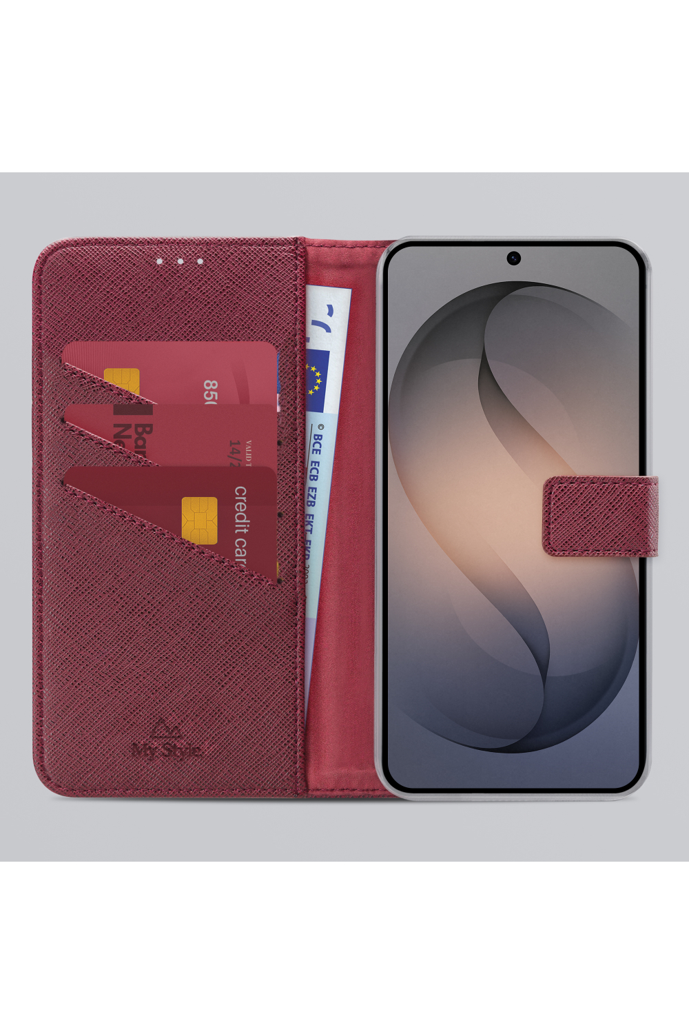 My Style Flex Wallet For Samsung Galaxy S26 5G Bordeaux - Afbeelding 2