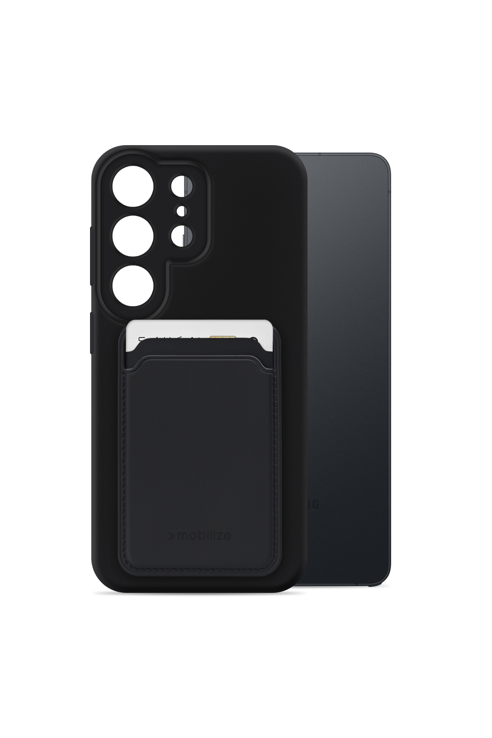 Mobilize Rubber Gelly Card Case Samsung Galaxy S26 Ultra 5G Matt Black