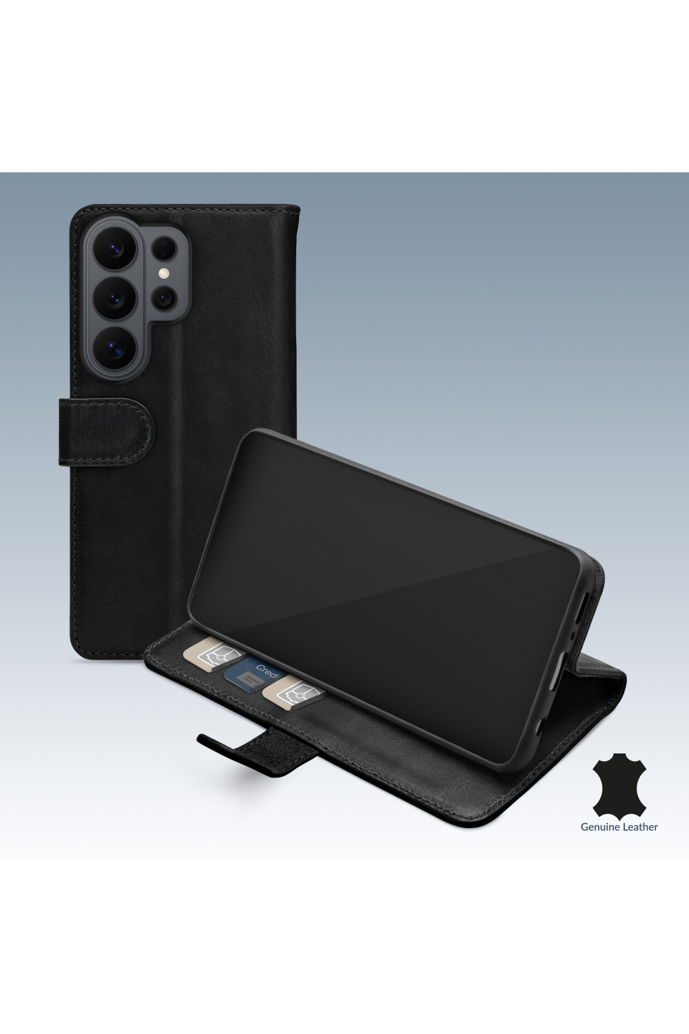 Mobilize Leather Wallet Samsung Galaxy S26 Ultra 5G Black
