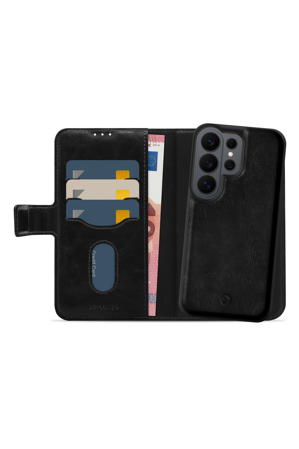 Mobilize 2In1 Magsafe Compatible Gelly Wallet Case Samsung Galaxy S26 Ultra 5G Black