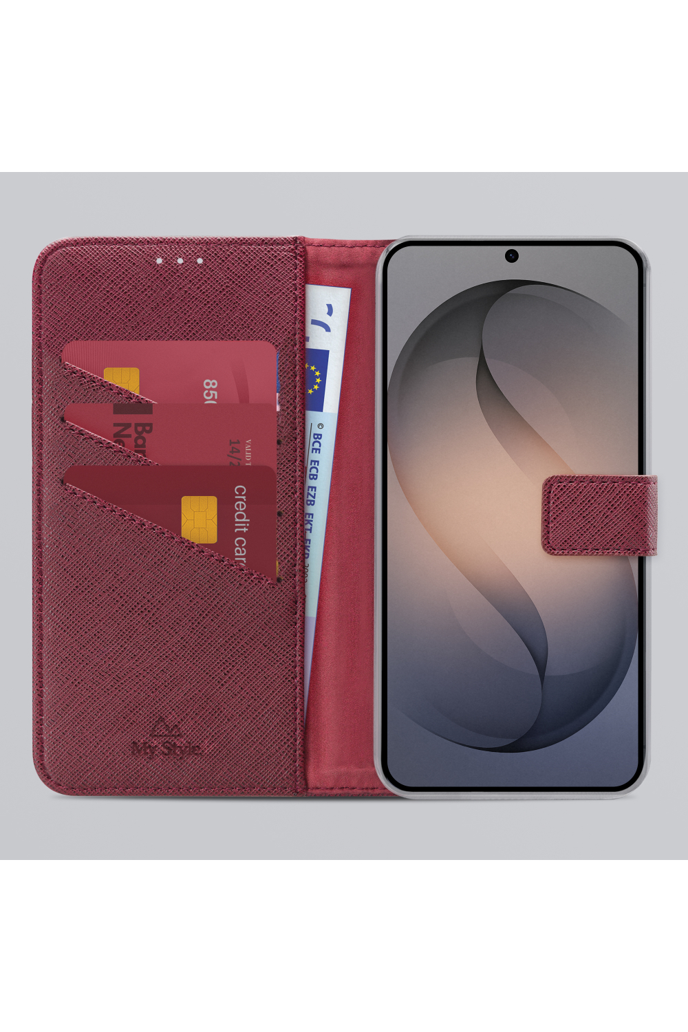 My Style Flex Wallet For Samsung Galaxy S26 Ultra 5G Bordeaux - Afbeelding 2