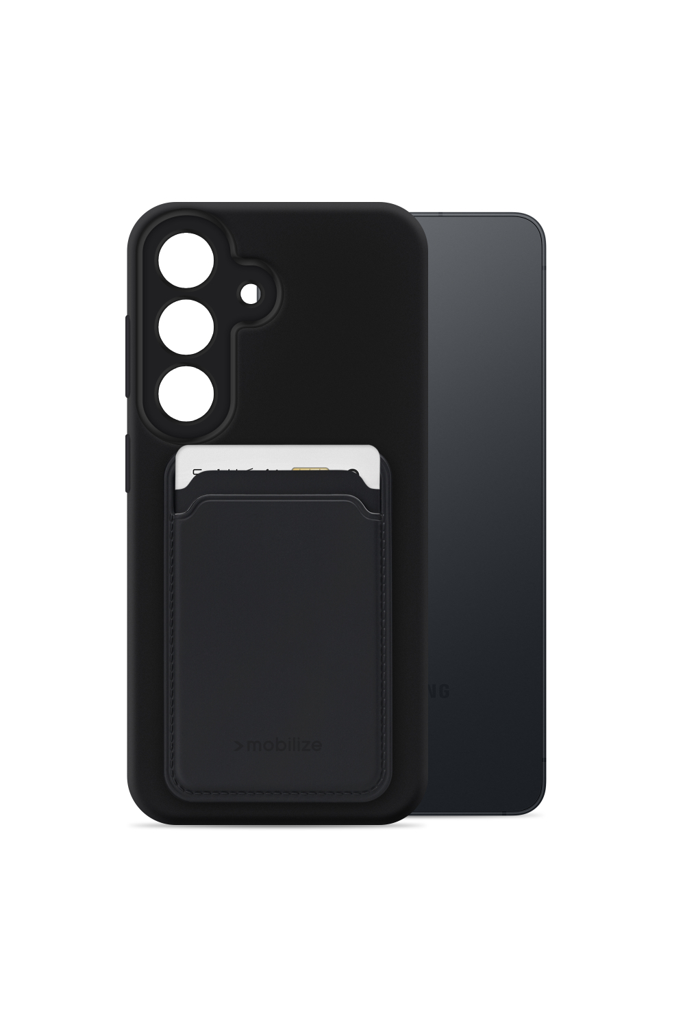 Mobilize Rubber Gelly Card Case Samsung Galaxy S26 5G Matt Black