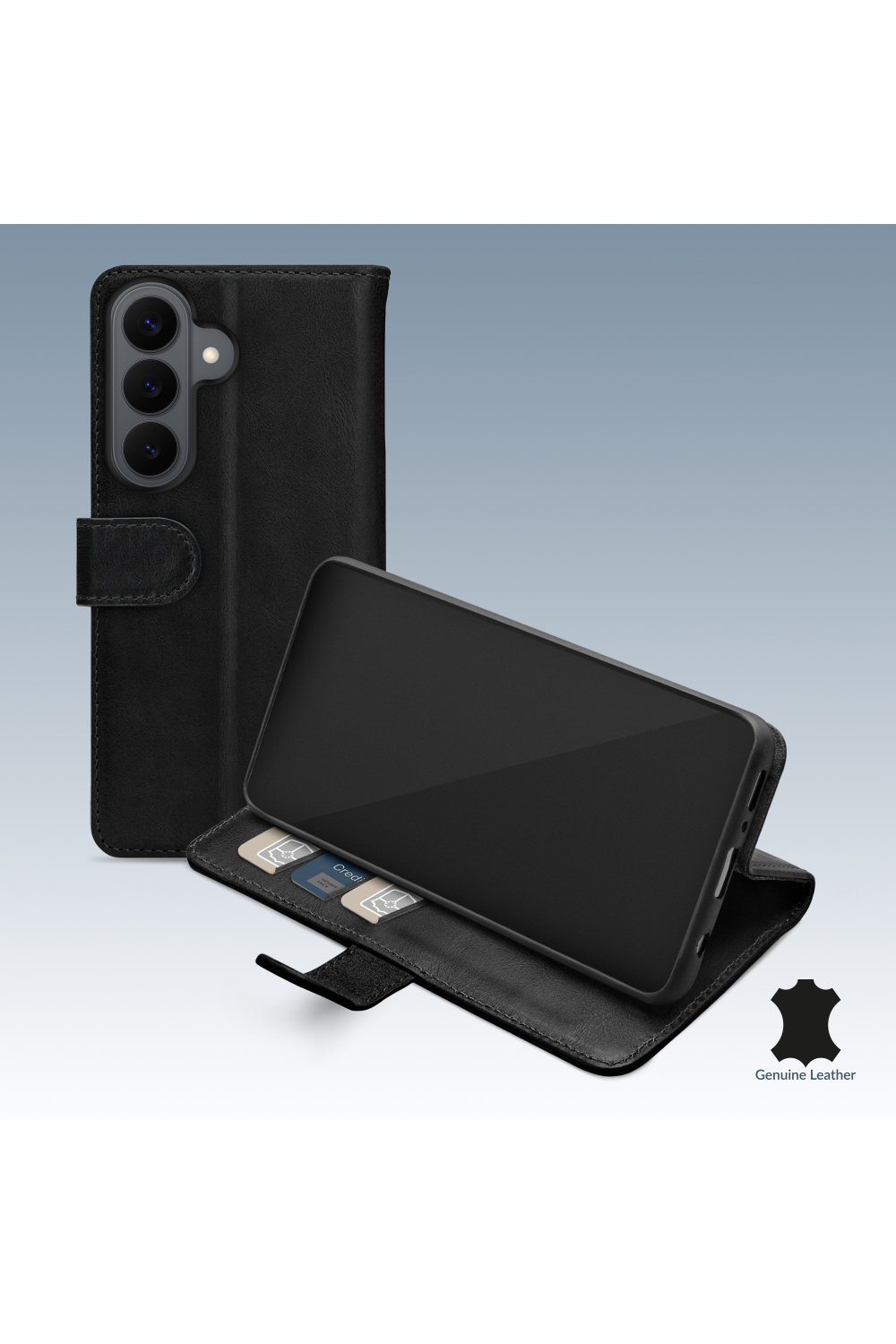 Mobilize Leather Wallet Samsung Galaxy S26 5G Black