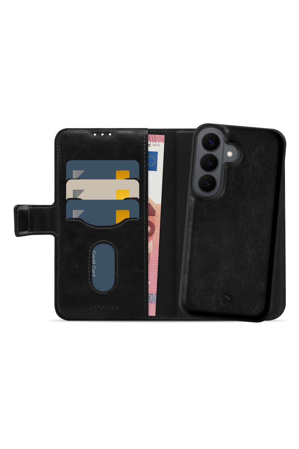Mobilize 2In1 Magsafe Compatible Gelly Wallet Case Samsung Galaxy S26 5G Black