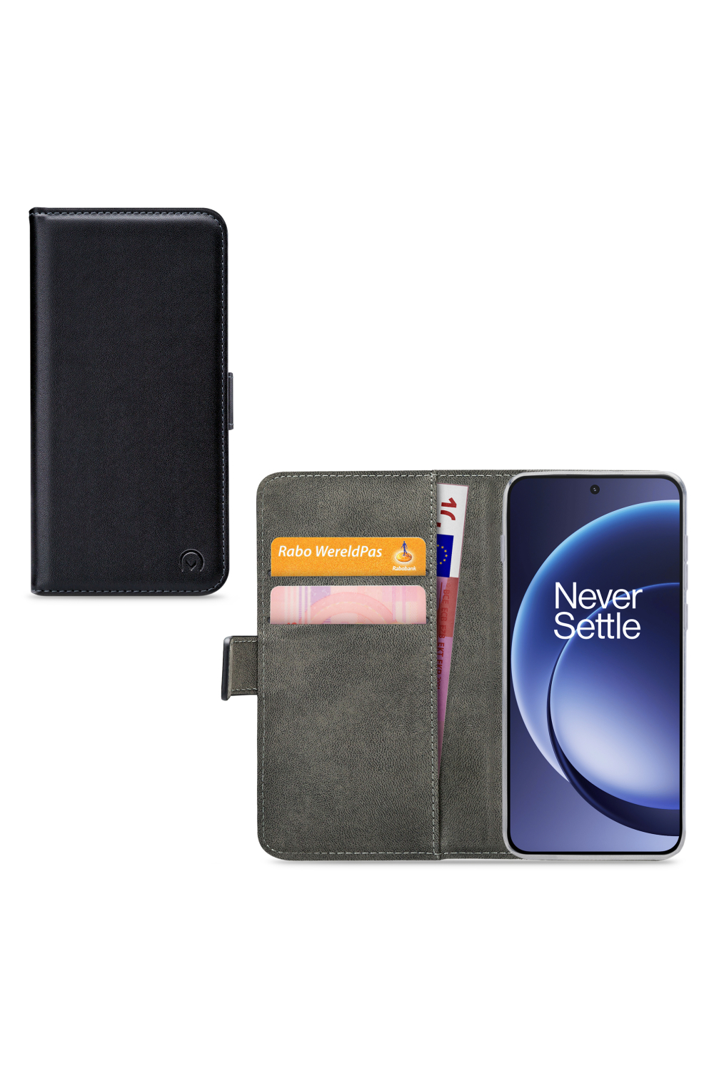 Mobilize Classic Gelly Wallet Book Case Oneplus 15R Black