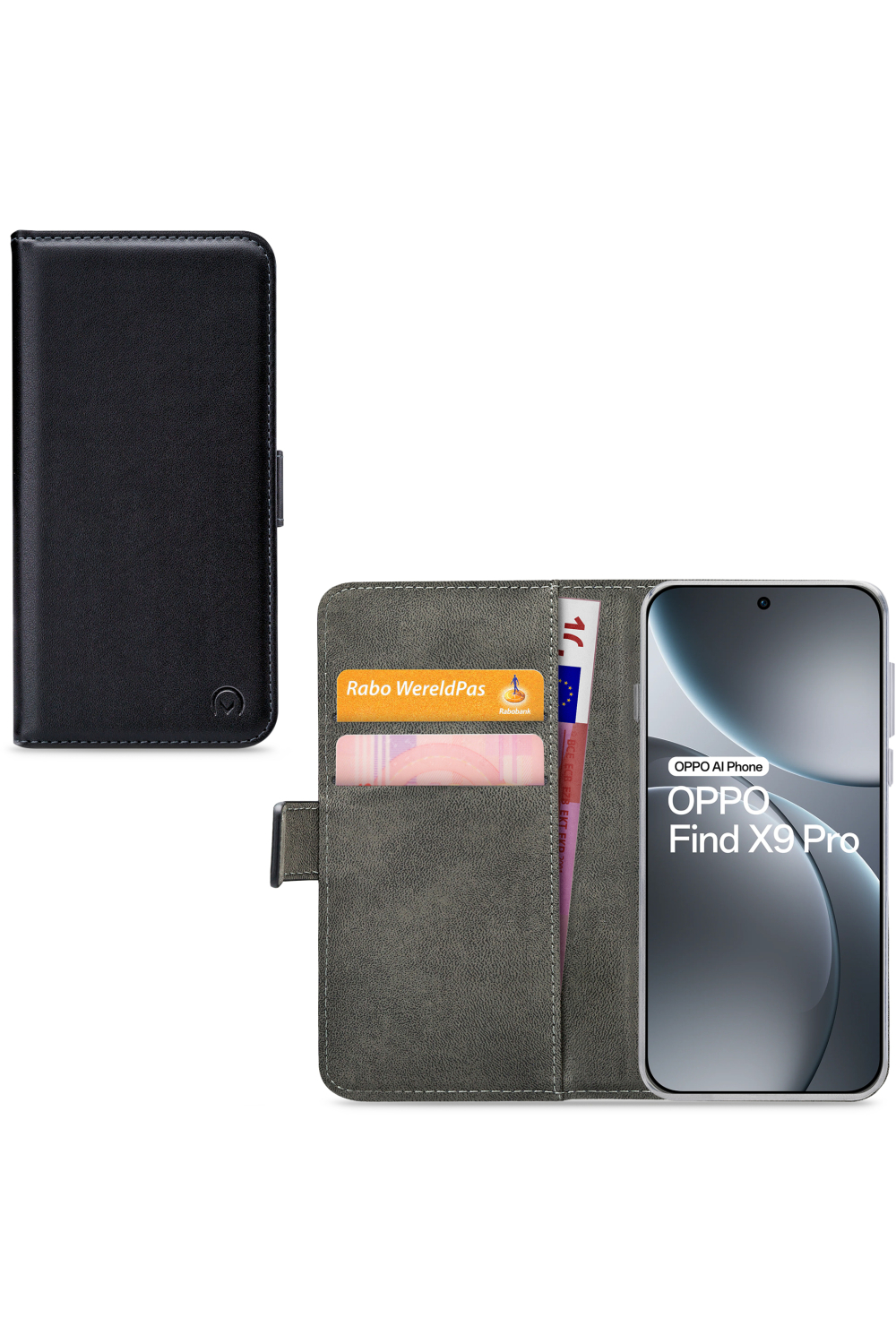 Mobilize Classic Gelly Wallet Book Case Oppo Find X9 Pro Black