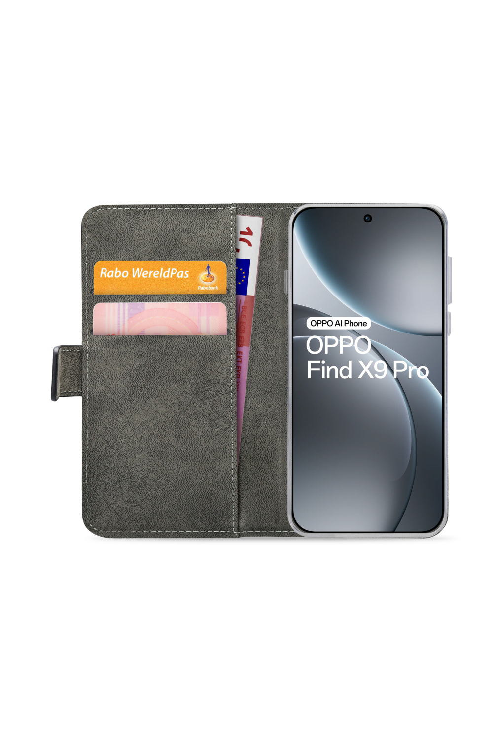 Mobilize Classic Gelly Wallet Book Case Oppo Find X9 Pro Black - Afbeelding 3