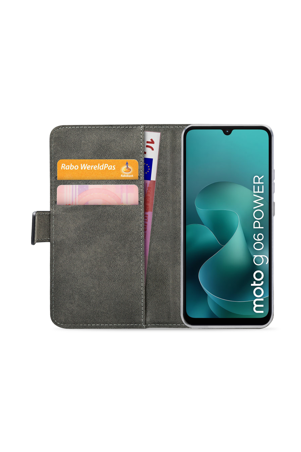 Mobilize Classic Gelly Wallet Book Case Motorola Moto G06/G06 Power Black - Afbeelding 3