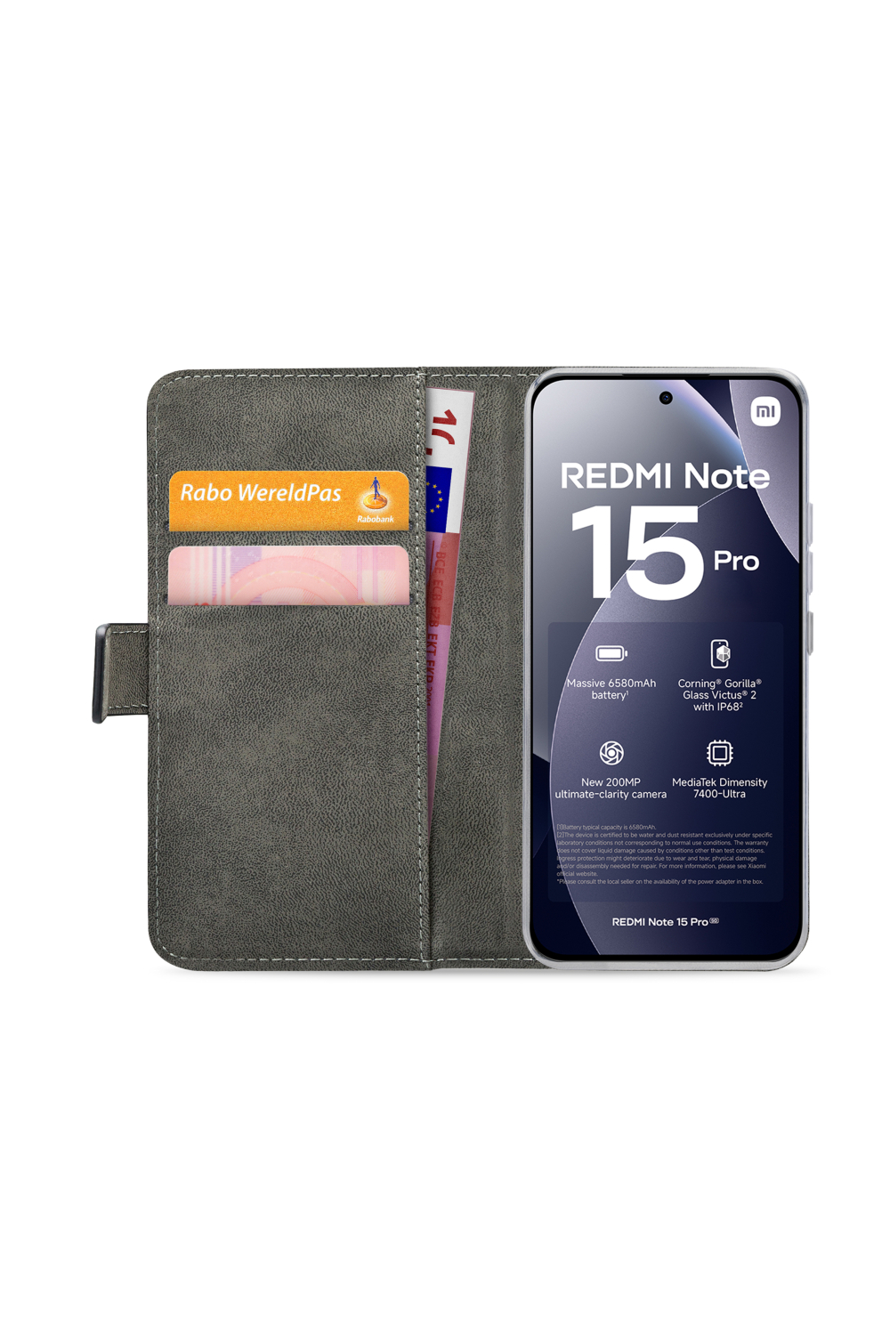Mobilize Classic Gelly Wallet Book Case Xiaomi Redmi Note 15 Pro 4G Black - Afbeelding 3