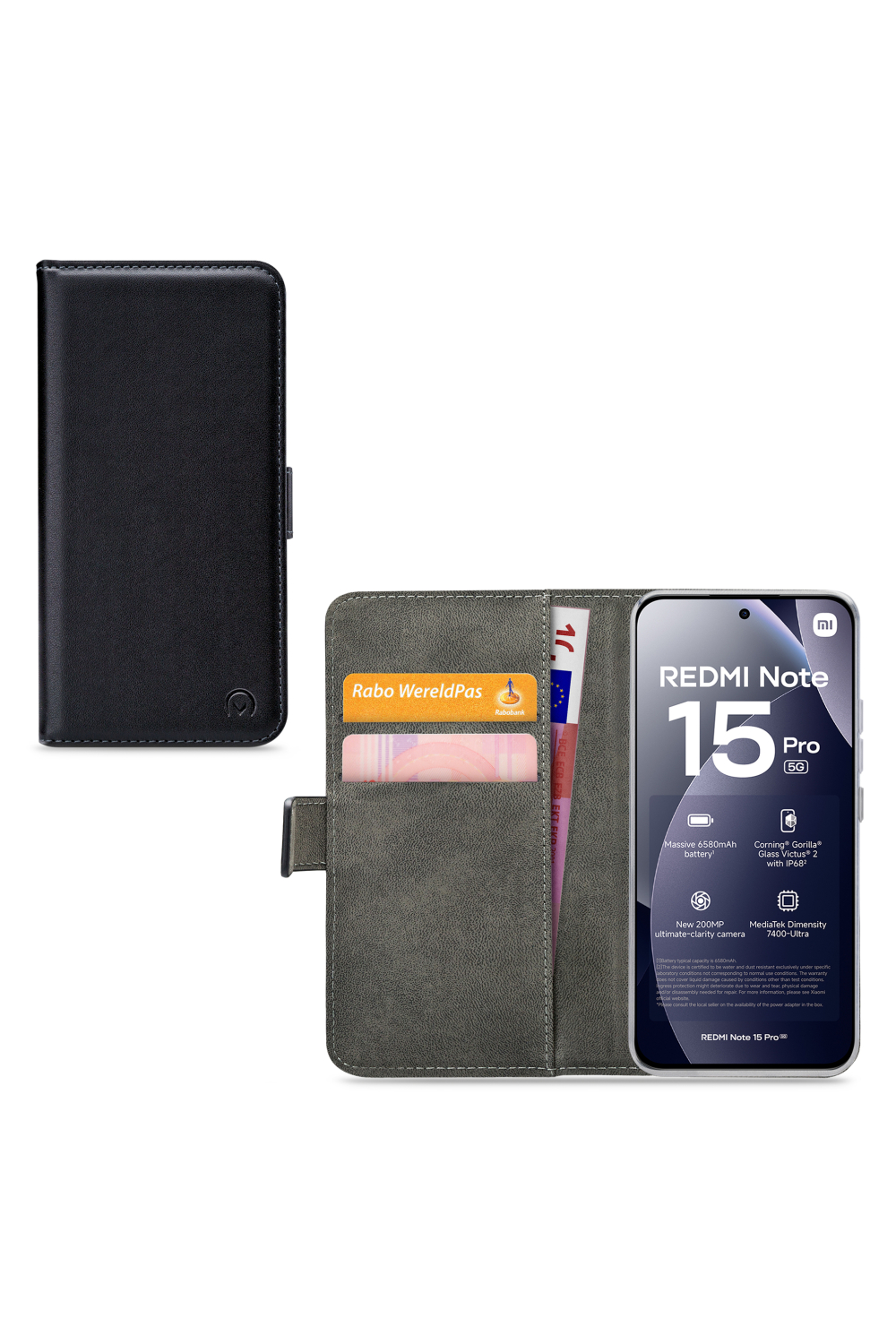 Mobilize Classic Gelly Wallet Book Case Xiaomi Redmi Note 15 Pro 5G Black