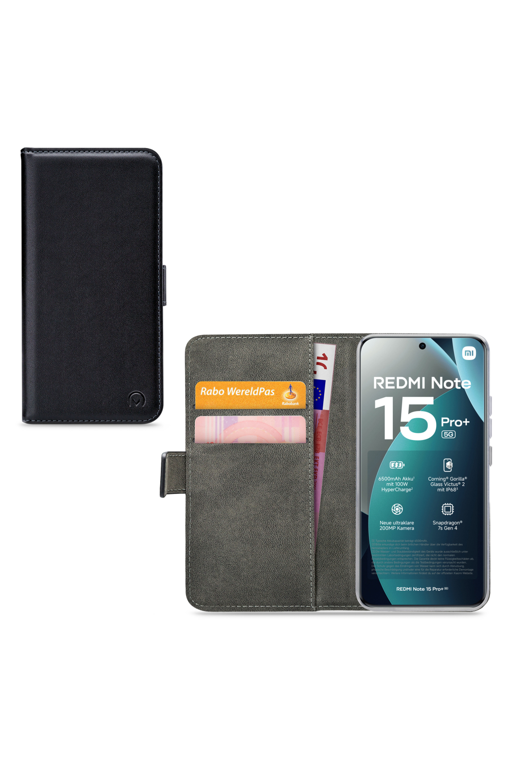 Mobilize Classic Gelly Wallet Book Case Xiaomi Redmi Note 15 Pro+ 5G Black