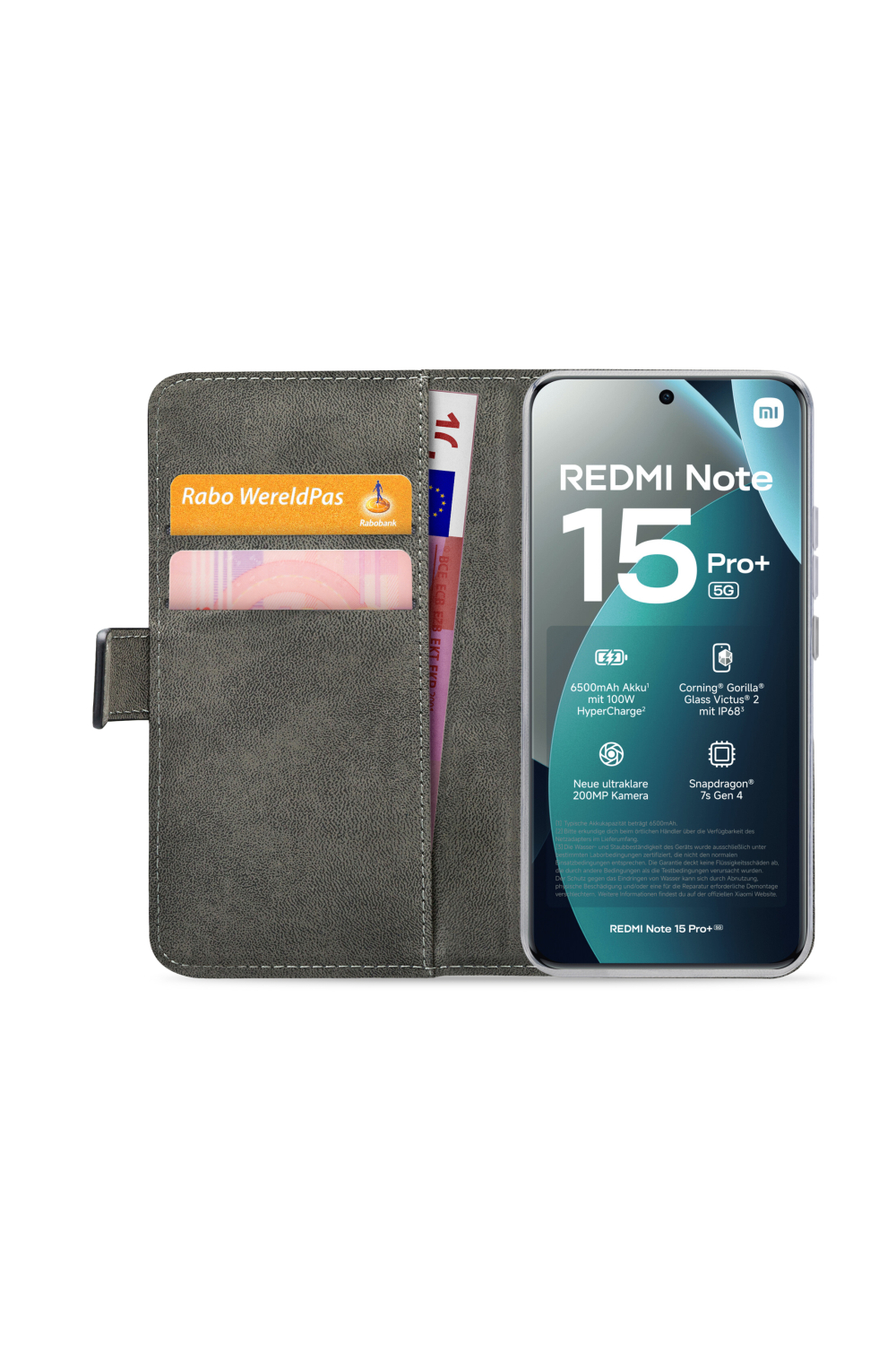 Mobilize Classic Gelly Wallet Book Case Xiaomi Redmi Note 15 Pro+ 5G Black - Afbeelding 3