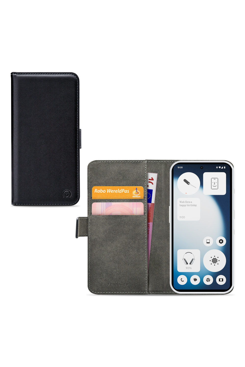 Mobilize Classic Gelly Wallet Book Case Nothing Phone (3A) Lite Black