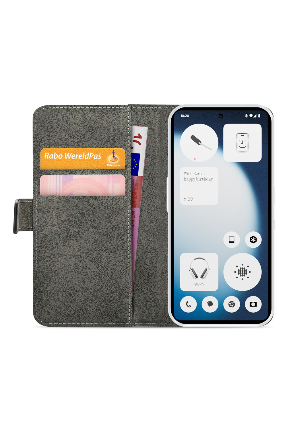 Mobilize Classic Gelly Wallet Book Case Nothing Phone (3A) Lite Black - Afbeelding 3