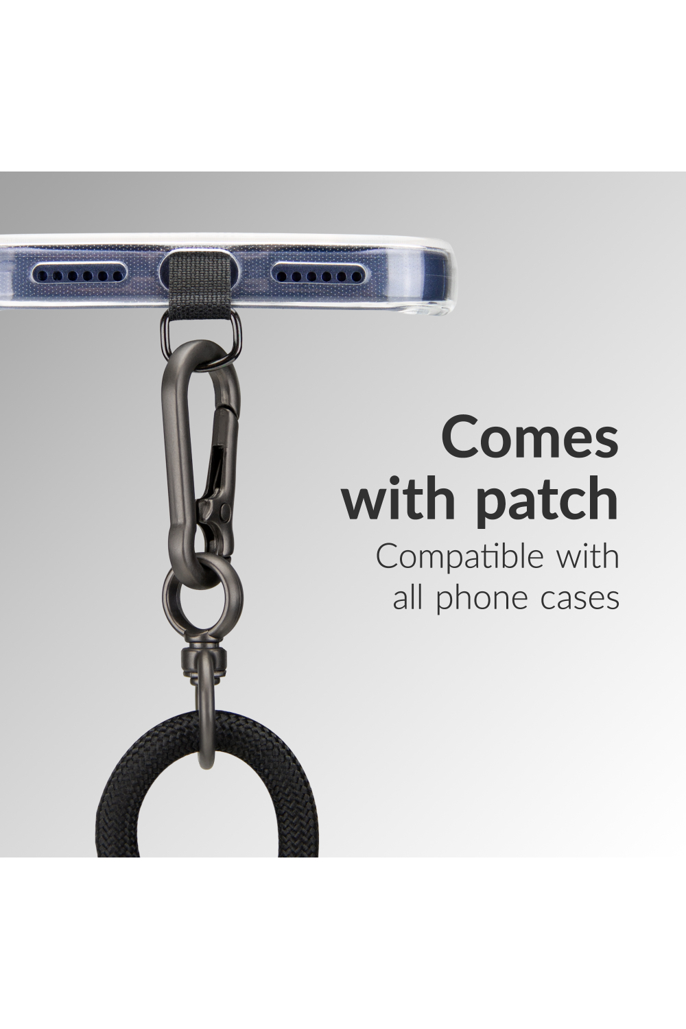 Mobilize Lanyard Nylon Cable - Usb-C To Usb-C - 1.85M - 60W Black - Afbeelding 4