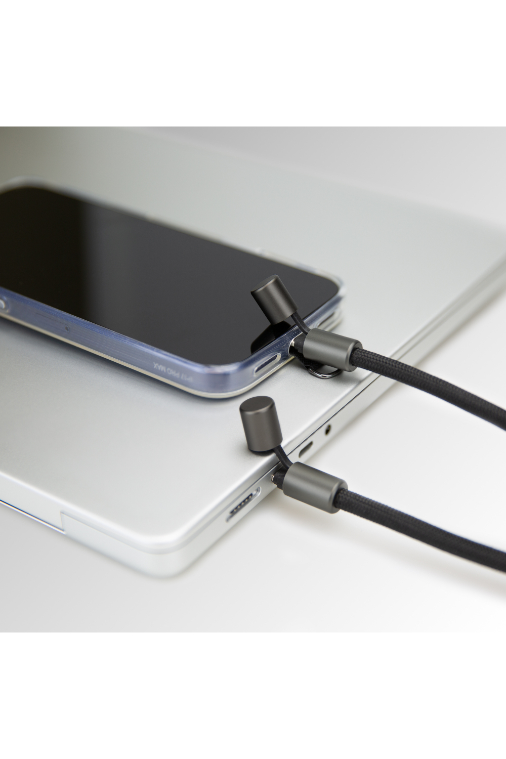 Mobilize Lanyard Nylon Cable - Usb-C To Usb-C - 1.85M - 60W Black - Afbeelding 7