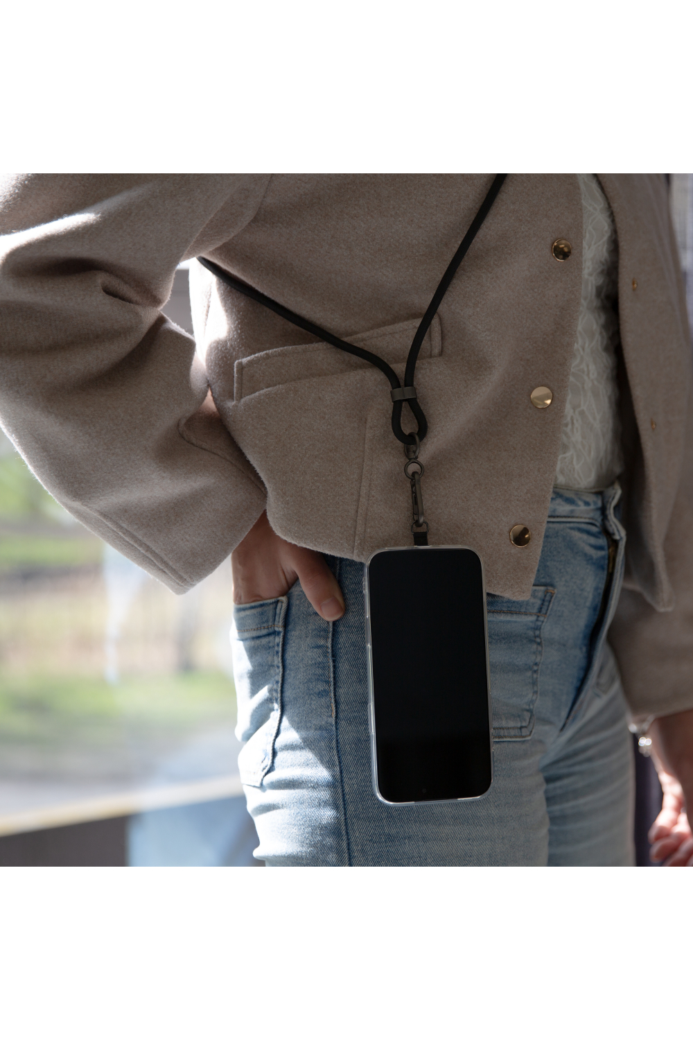 Mobilize Lanyard Nylon Cable - Usb-C To Usb-C - 1.85M - 60W Black - Afbeelding 9
