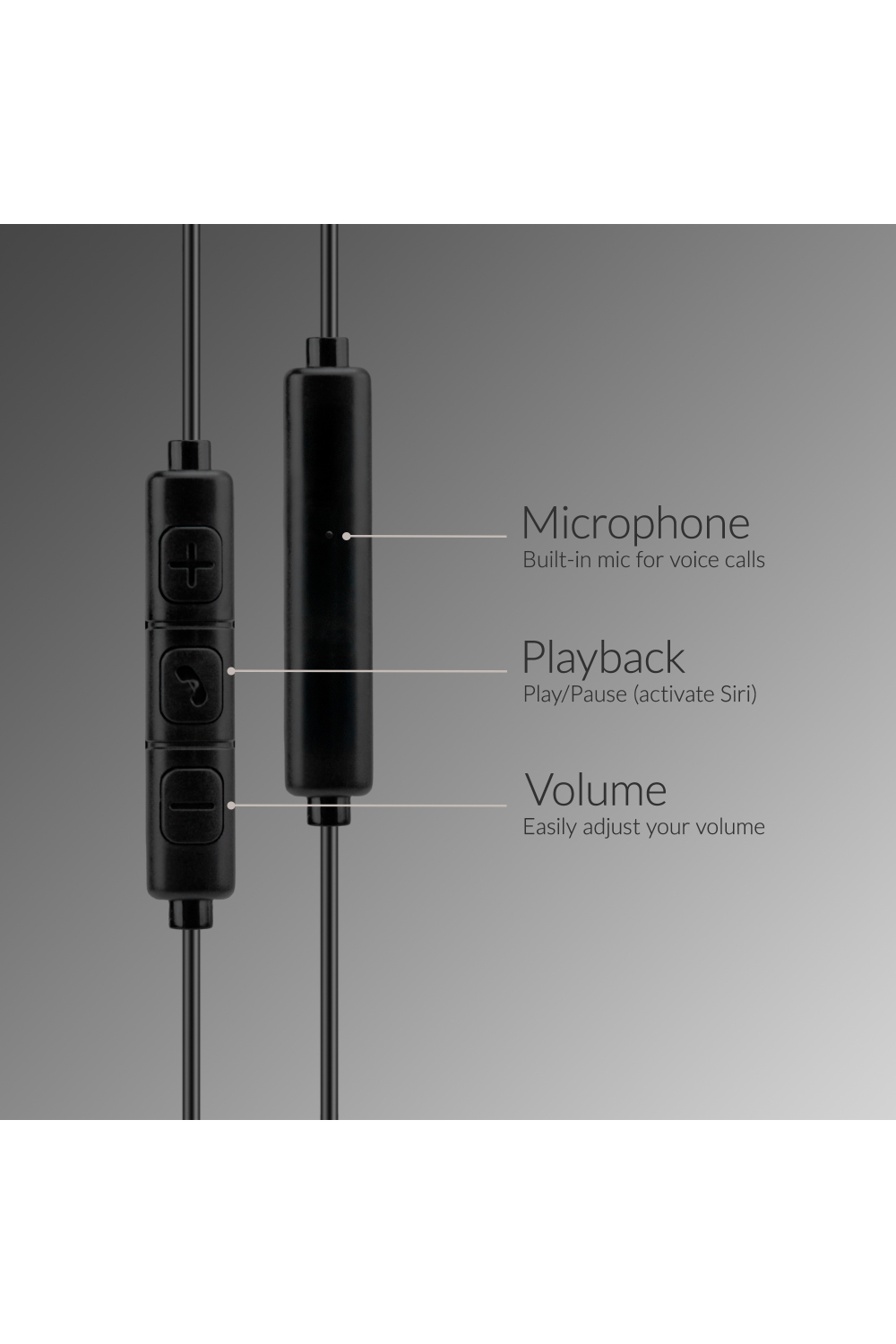 Mobilize In-Ear Stereo Headset With Remote Usb-C Black - Afbeelding 3