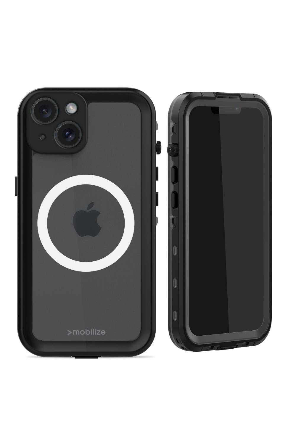 Mobilize Magsafe Compatible Waterproof Case Apple Iphone 15 Clear/Black