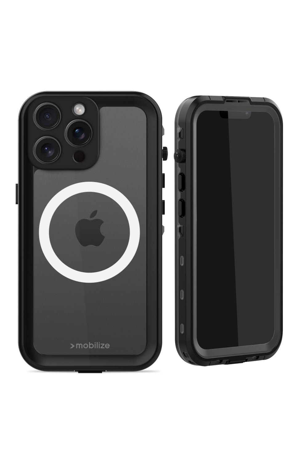 Mobilize Magsafe Compatible Waterproof Case Apple Iphone 15 Pro Max Clear/Black