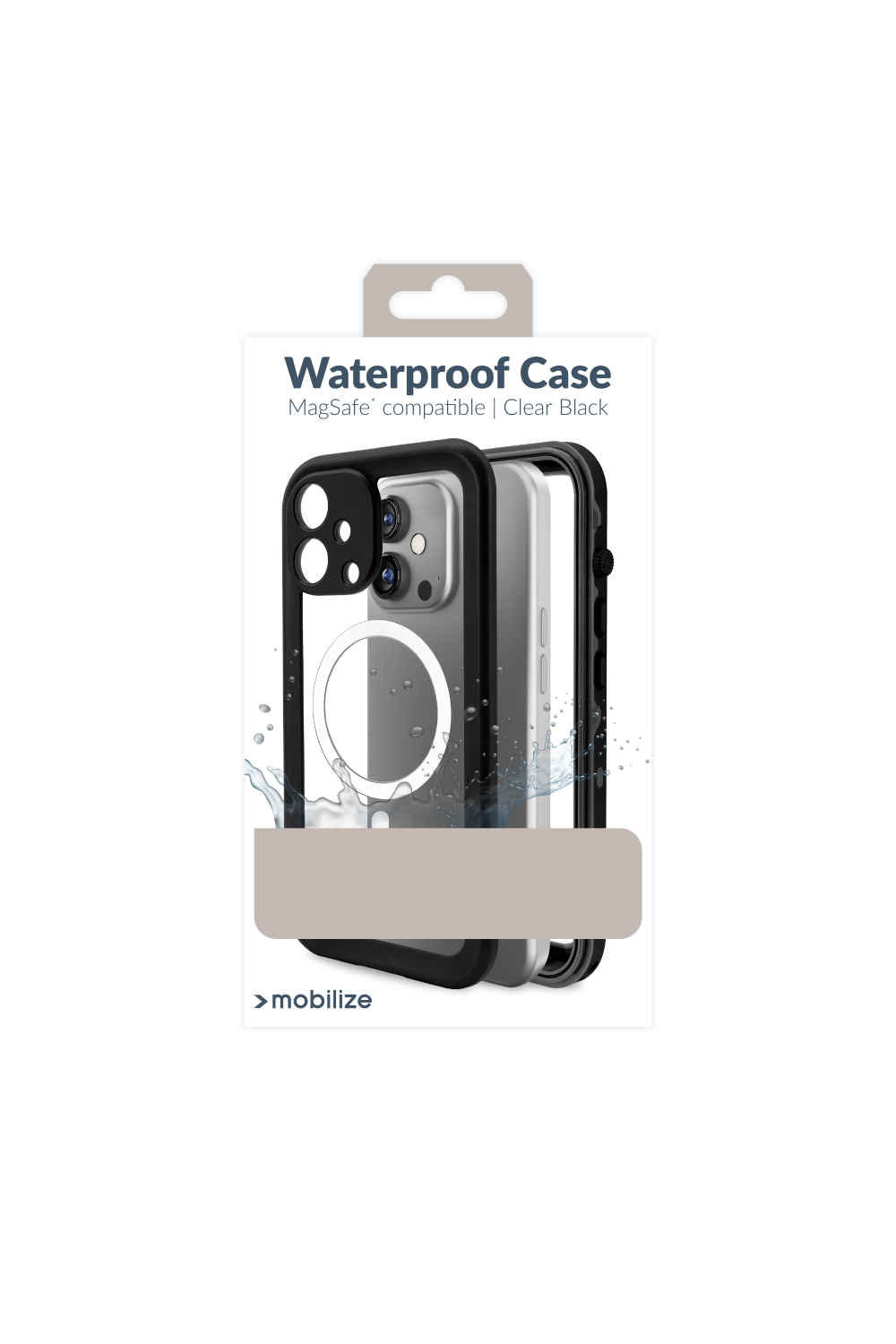 Mobilize Magsafe Compatible Waterproof Case Apple Iphone 17 Pro Clear/Black - Afbeelding 9