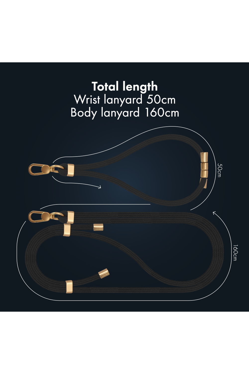 My Style Body & Wrist (2-Pack) Lanyard Set - Black - Afbeelding 7