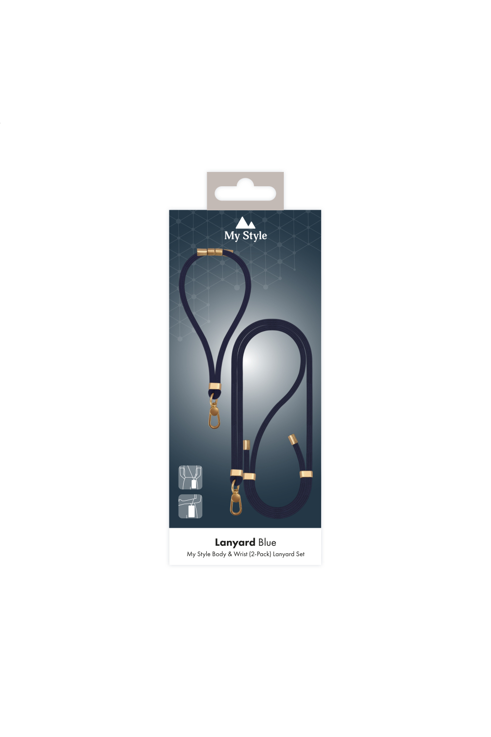 My Style Body & Wrist (2-Pack) Lanyard Set - Blue - Afbeelding 10