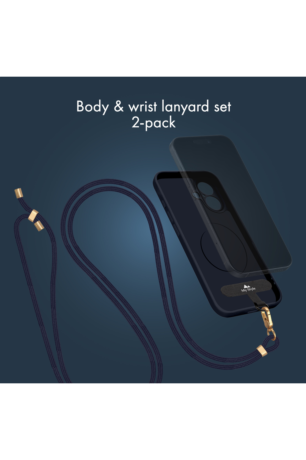 My Style Body & Wrist (2-Pack) Lanyard Set - Blue - Afbeelding 2