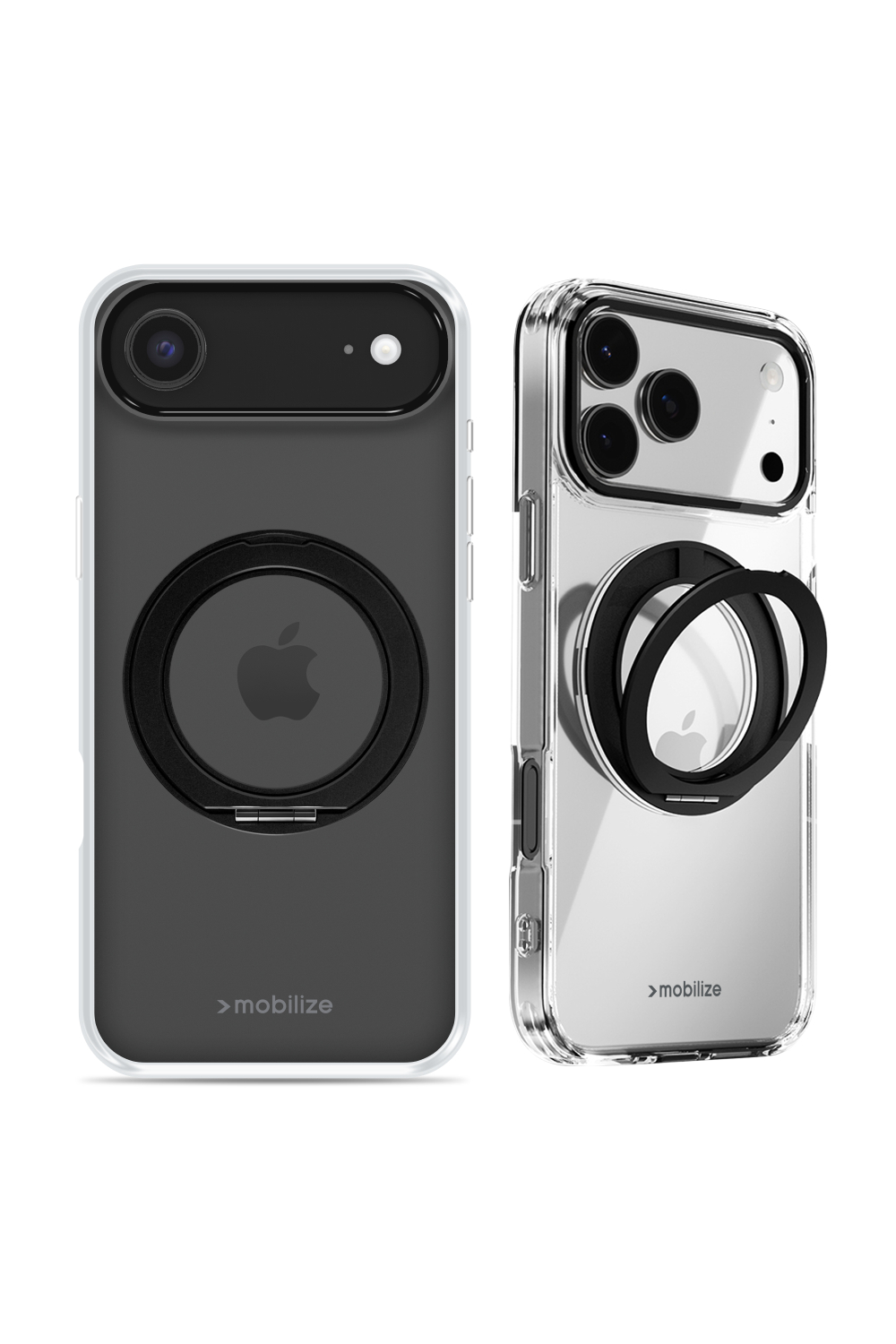 Mobilize Magsafe Compatible 360 Rotating Ring Stand Case Apple Iphone Air Clear/Black
