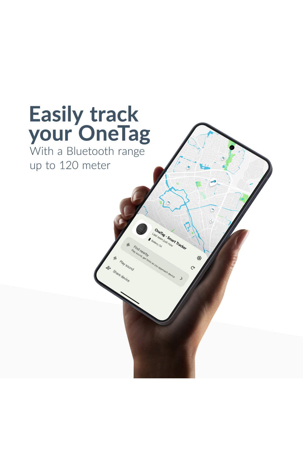 Beeep Onetag Apple Find My & Android Tracker - Waterproof Lock - Black - Afbeelding 4