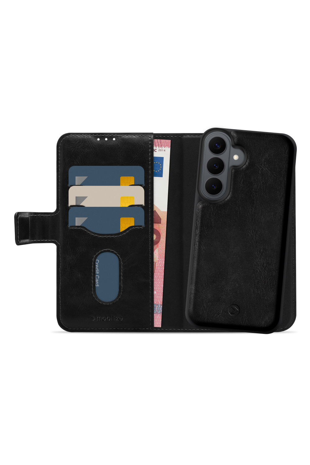 Mobilize 2In1 Magsafe Compatible Gelly Wallet Case Samsung Galaxy S26+ 5G Black