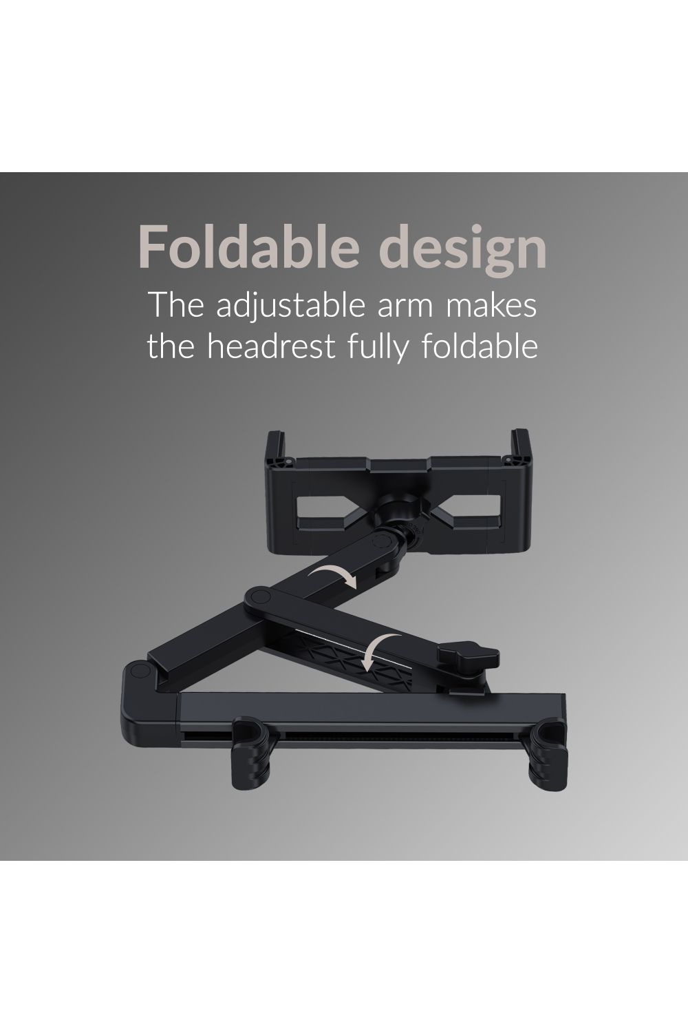 Mobilize Headrest Tablet & Smartphone Car Holder Black - Afbeelding 3