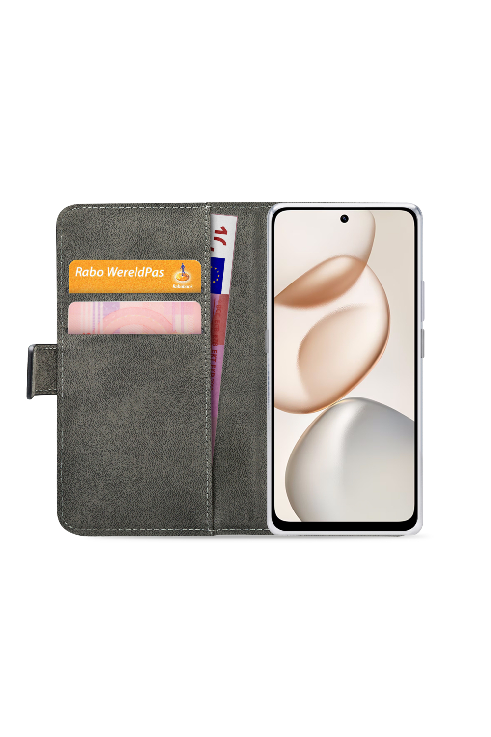 Mobilize Classic Gelly Wallet Book Case Honor 400 Smart Black - Afbeelding 2