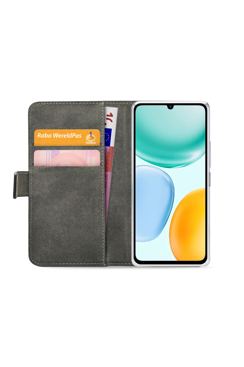 Mobilize Classic Gelly Wallet Book Case Honor X5C Plus Black - Afbeelding 2